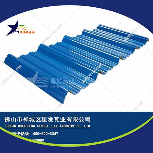 厚度3.0mm蓝色900型PVC塑胶瓦 海口工程钢结构厂房防腐隔热塑料瓦 pvc多层防腐瓦生产网上销售